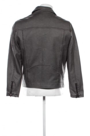 Мъжко кожено яке Bershka, Размер S, Цвят Сив, Цена 18,40 €