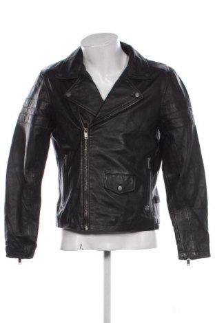 Ανδρικό δερμάτινο μπουφάν Lee Cooper, Μέγεθος M, Χρώμα Μαύρο, Τιμή 142,99 €