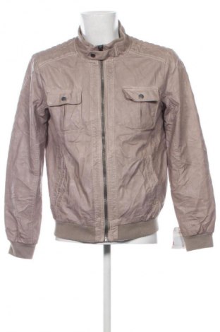 Мъжко кожено яке Unbranded, Размер L, Цвят Бежов, Цена 8,69 €