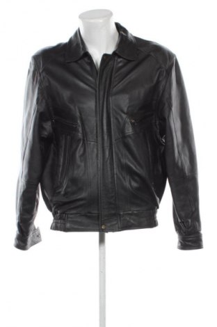 Мъжко кожено яке Unbranded, Размер L, Цвят Черен, Цена 27,60 €