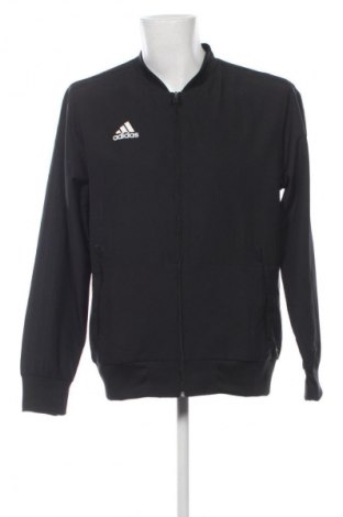 Ανδρική αθλητική ζακέτα Adidas, Μέγεθος L, Χρώμα Μαύρο, Τιμή 19,99 €