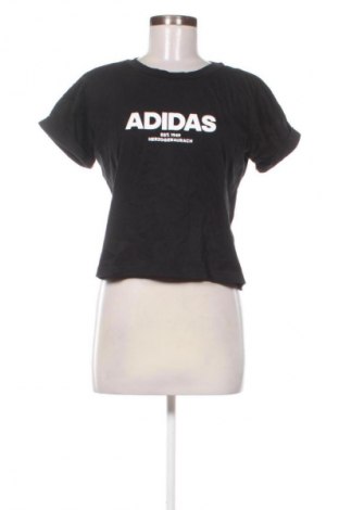 Дамска тениска Adidas, Размер S, Цвят Черен, Цена 13,80 €