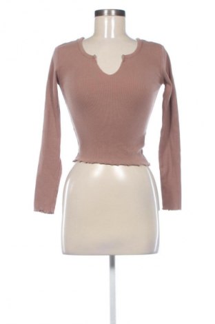 Дамска блуза Sinsay, Размер XS, Цвят Кафяв, Цена 10,00 €