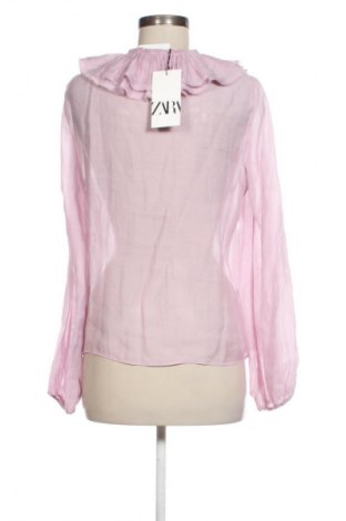 Bluză de femei Zara, Mărime M, Culoare Mov deschis, Preț 73,38 Lei
