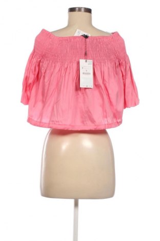 Дамска блуза Zara, Размер M, Цвят Розов, Цена 18,26 €