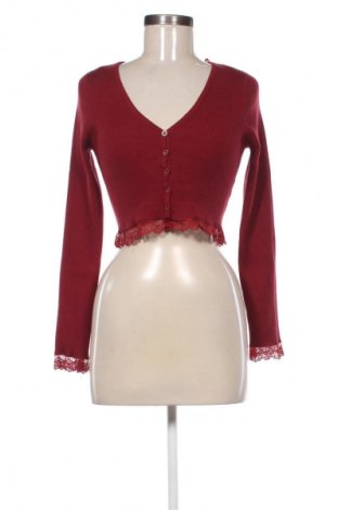 Γυναικεία ζακέτα Parallel Lines, Μέγεθος M, Χρώμα Κόκκινο, Τιμή 14,42 €