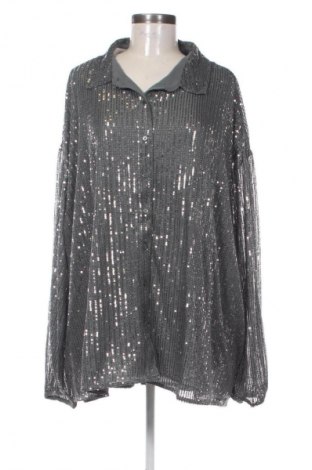 Γυναικείο πουκάμισο Kiabi, Μέγεθος 3XL, Χρώμα Γκρί, Τιμή 15,99 €