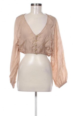 Cămașă de femei Sinsay, Mărime M, Culoare Bej, Preț 37,99 Lei