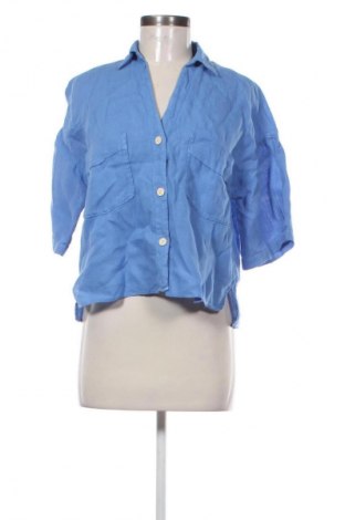 Cămașă de femei Zara, Mărime M, Culoare Albastru, Preț 85,99 Lei