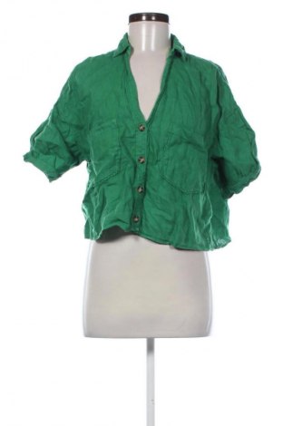 Дамска риза Zara, Размер M, Цвят Зелен, Цена 9,20 €