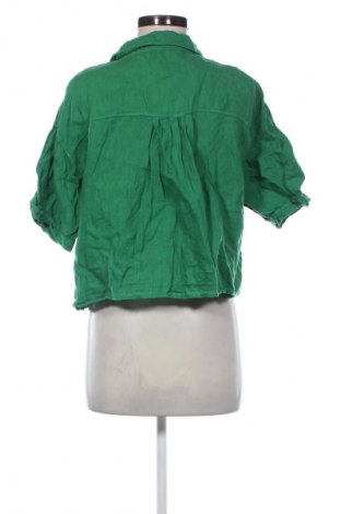 Дамска риза Zara, Размер M, Цвят Зелен, Цена 9,20 €