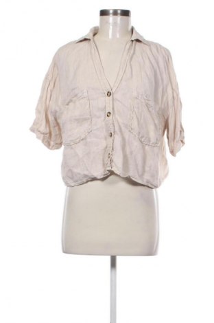 Cămașă de femei Zara, Mărime S, Culoare Bej, Preț 64,99 Lei
