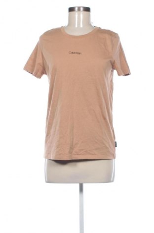 Damen T-Shirt Calvin Klein, Größe XL, Farbe Braun, Preis € 15,87