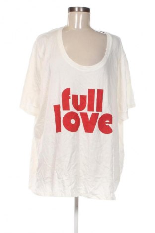 Damski T-shirt Kiabi, Rozmiar 4XL, Kolor ecru, Cena 44,99 zł