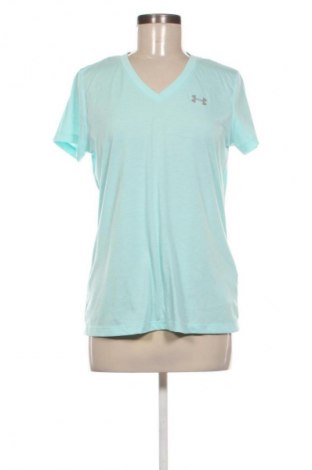 Γυναικείο t-shirt Under Armour, Μέγεθος M, Χρώμα Μπλέ, Τιμή 15,99 €