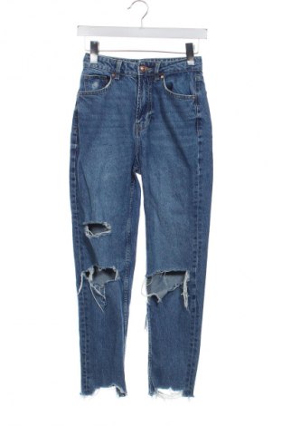 Blugi de femei Bershka, Mărime XXS, Culoare Albastru, Preț 78,99 Lei