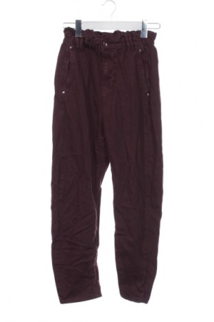 Damskie jeansy Zara, Rozmiar XS, Kolor Czerwony, Cena 31,99 zł