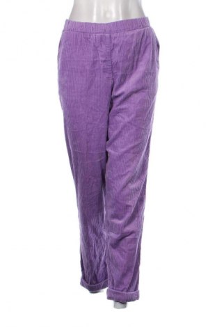 Γυναικείο κοτλέ παντελόνι Unbranded, Μέγεθος L, Χρώμα Βιολετί, Τιμή 15,99 €