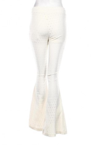 Pantaloni de femei Bershka, Mărime S, Culoare Ecru, Preț 44,99 Lei