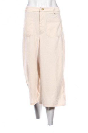 Damskie spodnie SHEIN, Rozmiar L, Kolor ecru, Cena 67,99 zł