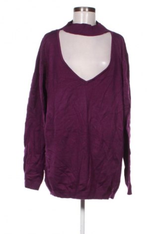 Дамски пуловер City Chic, Размер XL, Цвят Лилав, Цена 5,62 €