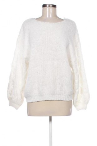 Γυναικείο πουλόβερ Unbranded, Μέγεθος L, Χρώμα Λευκό, Τιμή 14,99 €