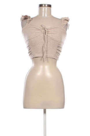 Дамски топ Bershka, Размер M, Цвят Бежов, Цена 9,71 €
