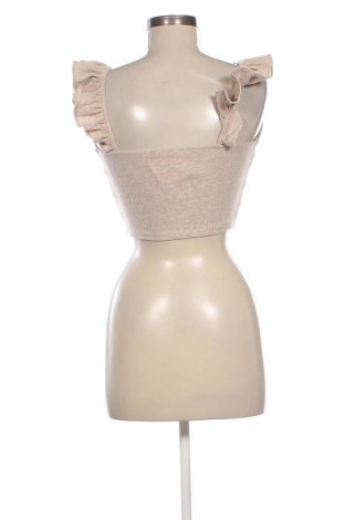 Дамски топ Bershka, Размер M, Цвят Бежов, Цена 9,71 €