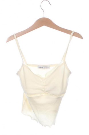 Γυναικείο τοπ Bershka, Μέγεθος XS, Χρώμα Εκρού, Τιμή 4,99 €