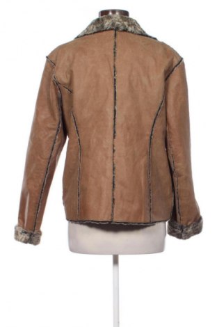 Дамско кожено палто Unbranded, Размер L, Цвят Кафяв, Цена 112,48 €