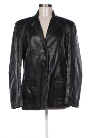 Δερμάτινο γυναικείο παλτό Unbranded, Μέγεθος L, Χρώμα Μαύρο, Τιμή 93,99 €