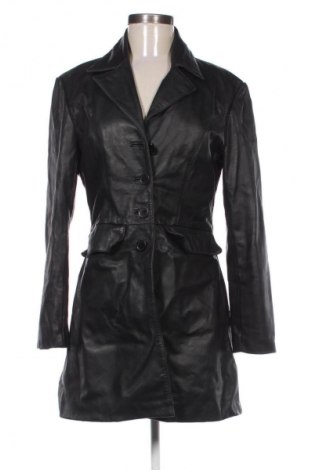 Δερμάτινο γυναικείο παλτό Unbranded, Μέγεθος M, Χρώμα Μαύρο, Τιμή 110,00 €