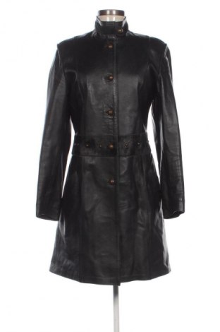 Δερμάτινο γυναικείο παλτό Unbranded, Μέγεθος M, Χρώμα Μαύρο, Τιμή 114,99 €