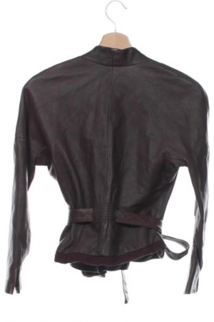 Дамско кожено яке BCBG Max Azria, Размер XXS, Цвят Кафяв, Цена 126,22 €