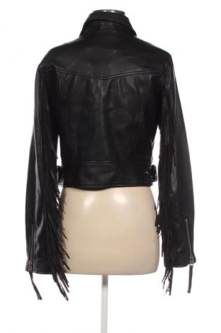 Dámská kožená bunda  Bershka, Velikost L, Barva Černá, Cena  779,00 Kč