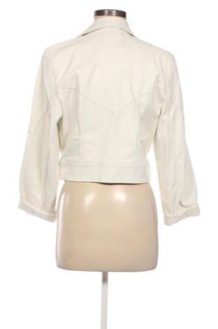 Дамско кожено яке Bershka, Размер S, Цвят Бял, Цена 30,16 €