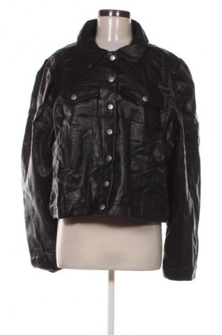 Дамско кожено яке City Chic, Размер XL, Цвят Черен, Цена 26,07 €