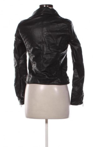 Дамско кожено яке H&M, Размер XS, Цвят Черен, Цена 12,27 €