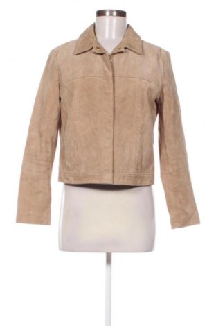 Γυναικείο δερμάτινο μπουφάν Mango, Μέγεθος M, Χρώμα  Μπέζ, Τιμή 50,99 €
