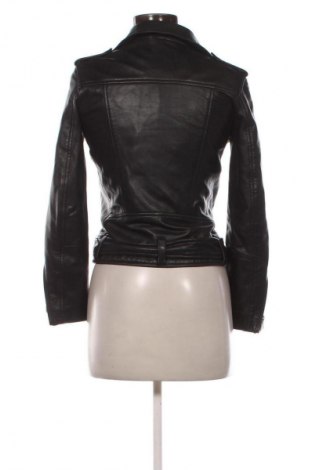 Дамско кожено яке Mango, Размер XS, Цвят Черен, Цена 51,12 €