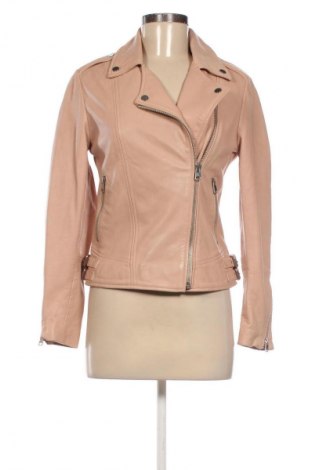 Damska kurtka skórzana Mango, Rozmiar XS, Kolor Popielaty róż, Cena 410,36 zł