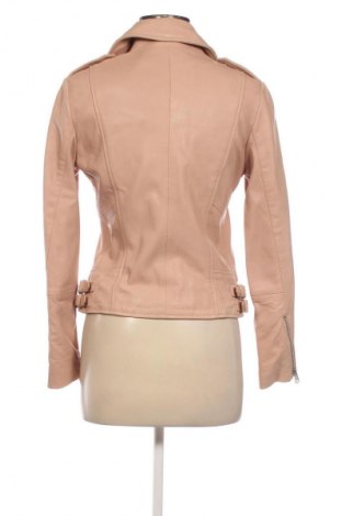 Damska kurtka skórzana Mango, Rozmiar XS, Kolor Popielaty róż, Cena 410,36 zł