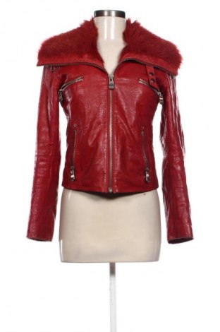 Γυναικείο δερμάτινο μπουφάν Rock'n Blue, Μέγεθος XS, Χρώμα Κόκκινο, Τιμή 89,86 €