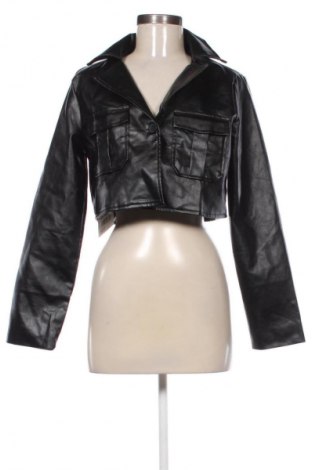 Дамско кожено яке SHEIN, Размер M, Цвят Черен, Цена 29,95 €