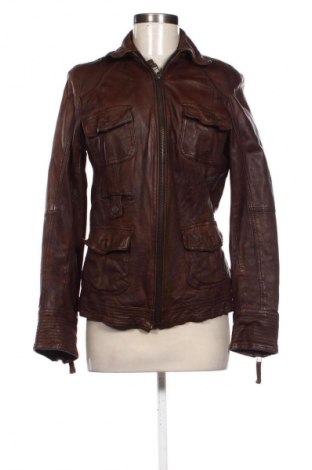 Дамско кожено яке Unbranded, Размер S, Цвят Кафяв, Цена 33,23 €