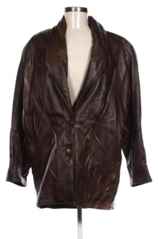 Дамско кожено яке Unbranded, Размер M, Цвят Кафяв, Цена 56,36 €