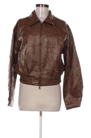 Geacă de piele pentru femei Unbranded, Mărime M, Culoare Maro, Preț 69,99 Lei