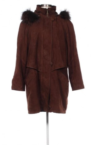 Γυναικείο δερμάτινο μπουφάν Your Sixth Sense, Μέγεθος M, Χρώμα Καφέ, Τιμή 25,00 €