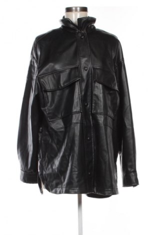 Дамско кожено яке Zara, Размер L, Цвят Черен, Цена 12,78 €