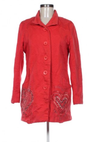 Dámský kabát  Desigual, Velikost L, Barva Červená, Cena  1 749,00 Kč